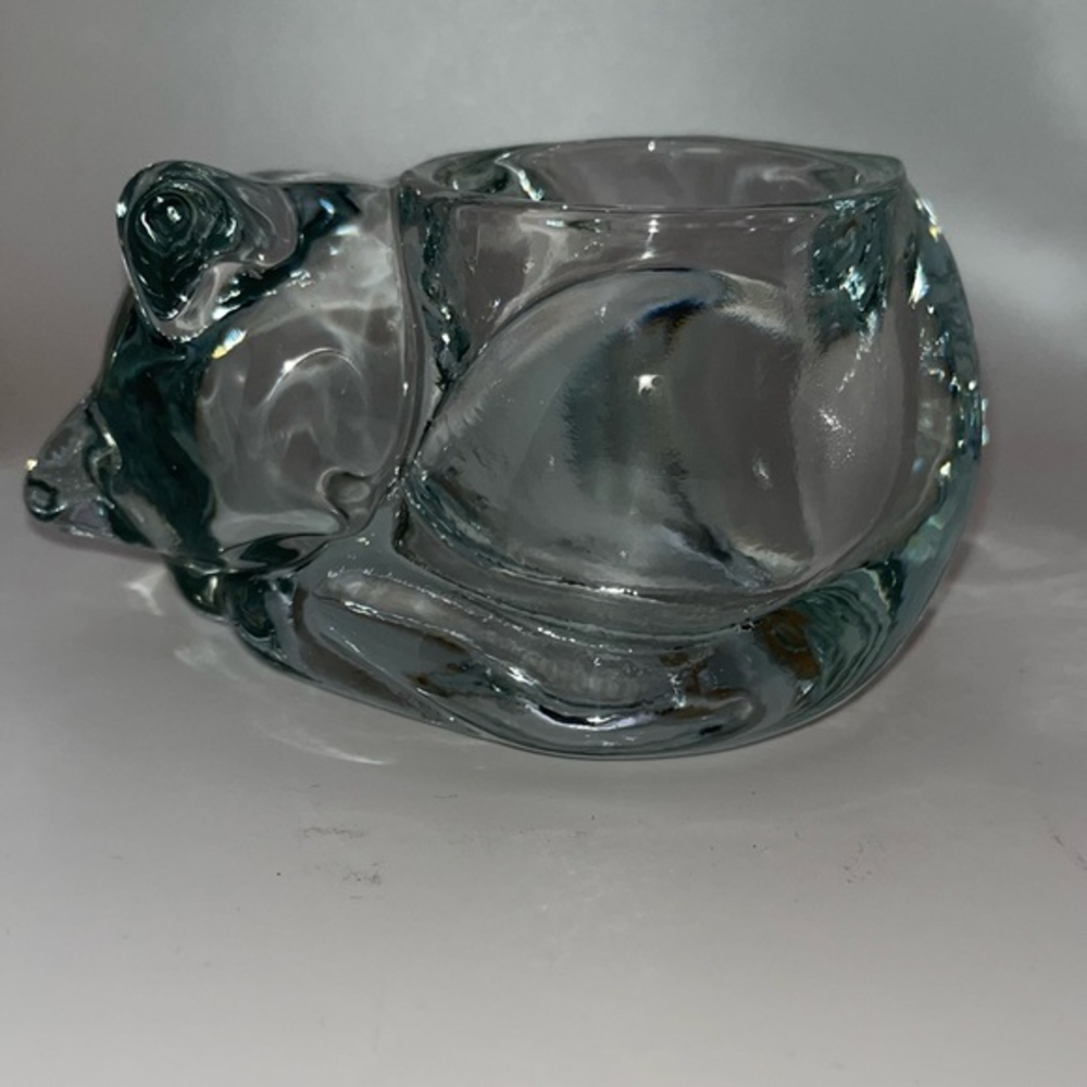 Sleeping Cat Candle Holder